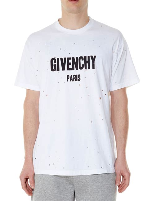 mens givenchy paris t shirt|Givenchy oversized t shirt.